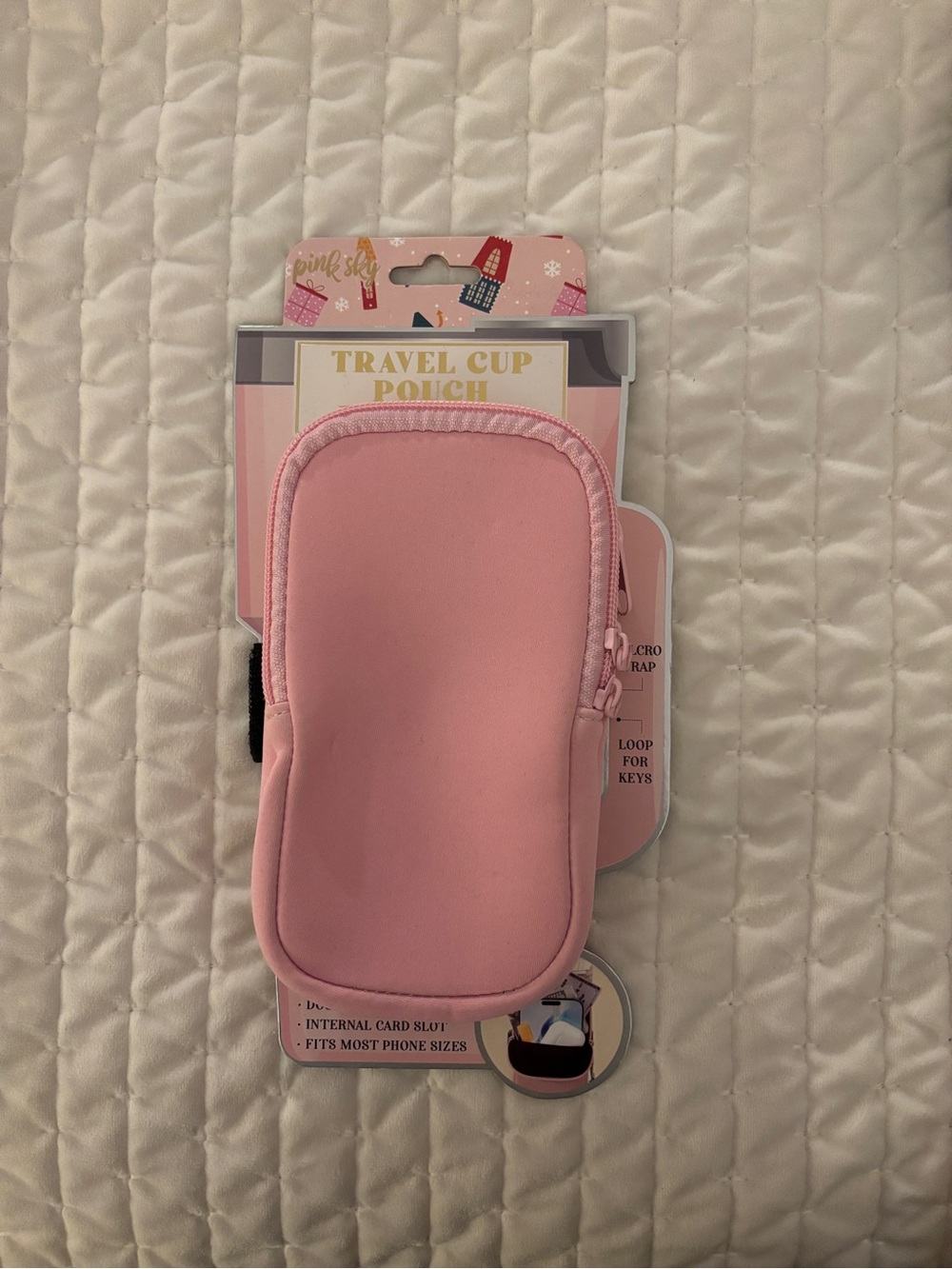 Pink Travel Cup Pouch